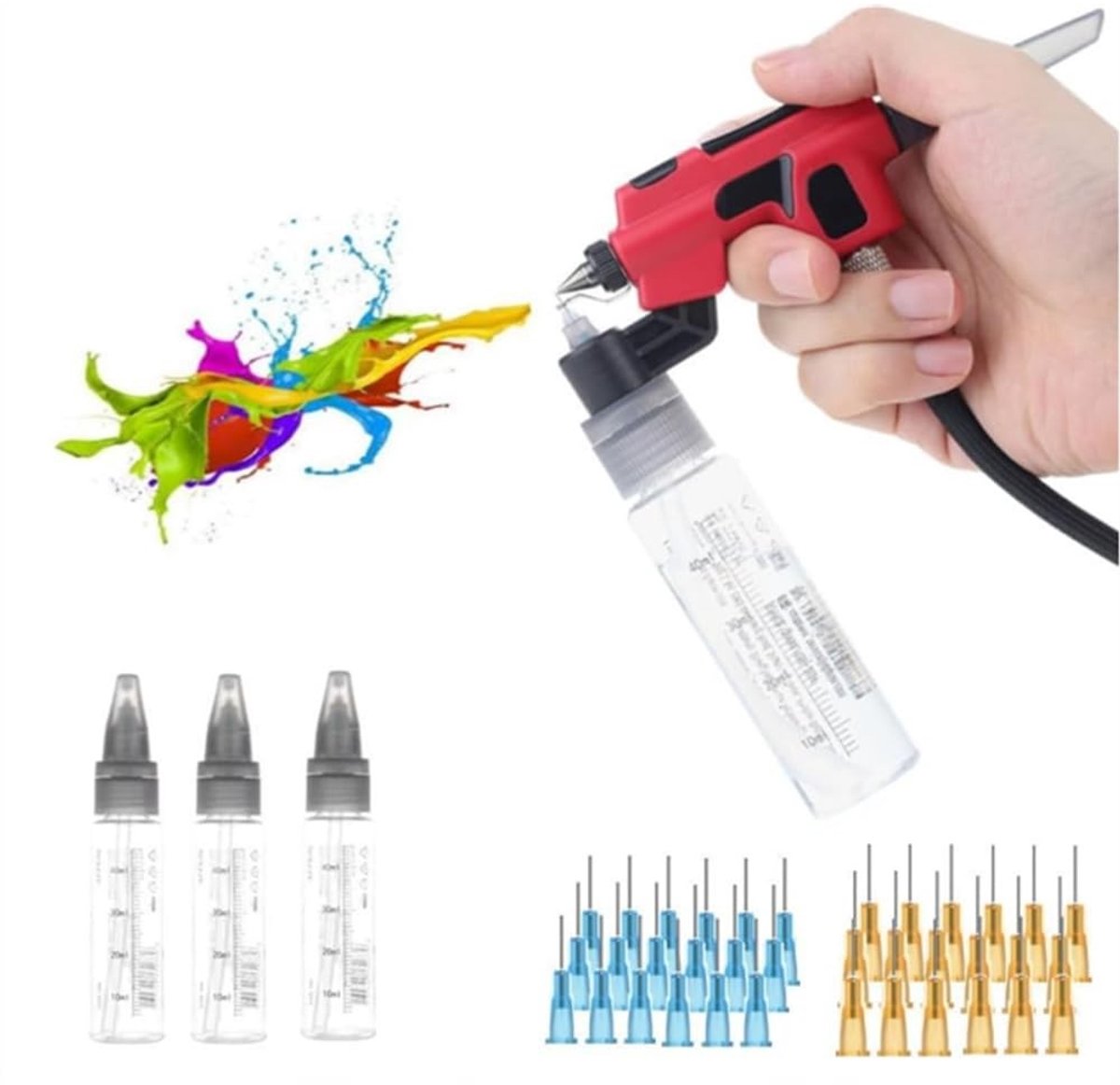 Omgoods - PT-AB Wash-Free Airbrush Set - Professionele Verf Tool voor Hobby en DIY