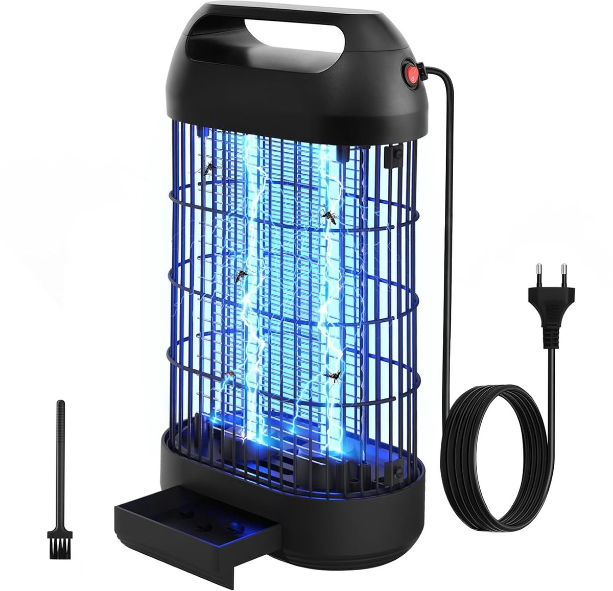 insectenverdelger, 18 W, muggenlamp met 2000 V dubbel elektrorooster, 365 nm uv-licht, vliegenval, effectieve muggenval, led-anti-muggenlamp voor binnen, keuken, slaapkamer