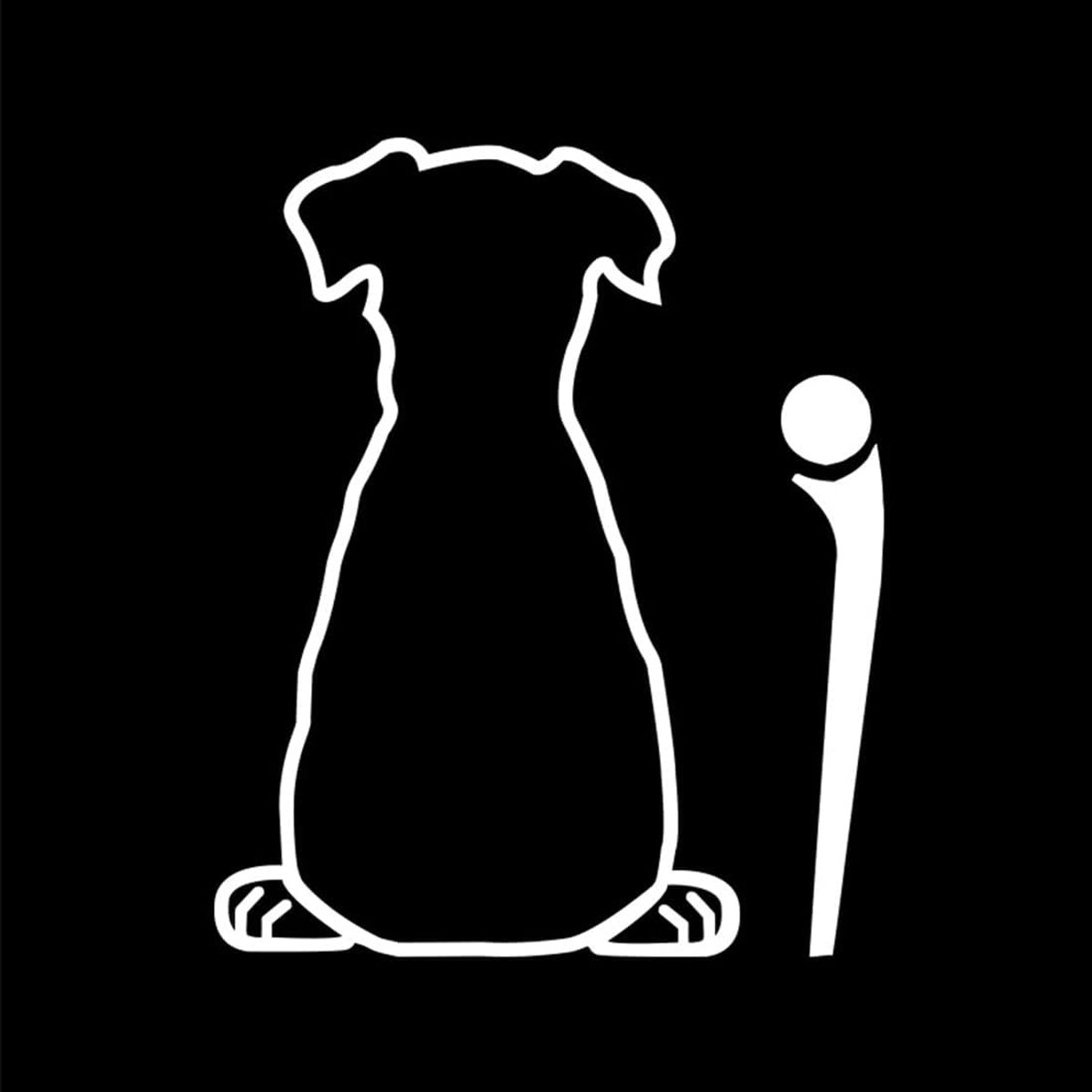 interessante autostickers voor hondenvoorruit en achterruit