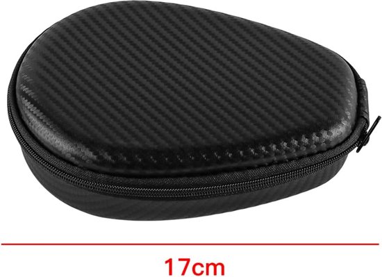 Reistas voor Bone Conduction-koptelefoons Bone Conduction-oortelefoonhoesje Drukbestendige draagbare harde EVA-headsettas (zwart) 16,5 x 11 x 4 cm (binnenkant) — afbeelding 5