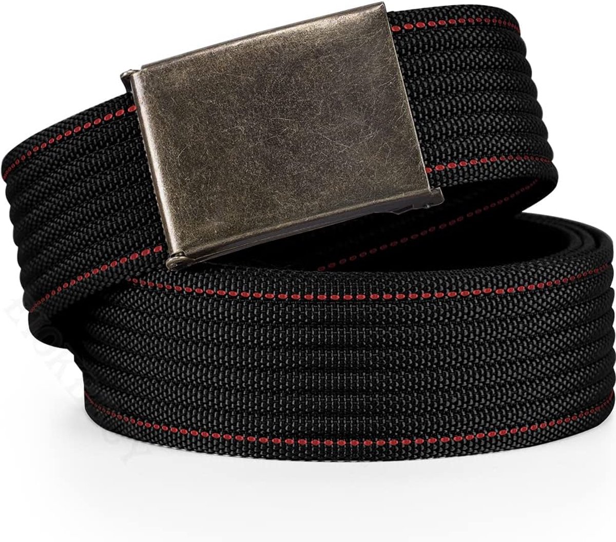 Riemen, casual outdoor kunststof riem voor mannen en vrouwen, verstelbare tactische riemen met snelsluiting metalen gesp, canvas riem