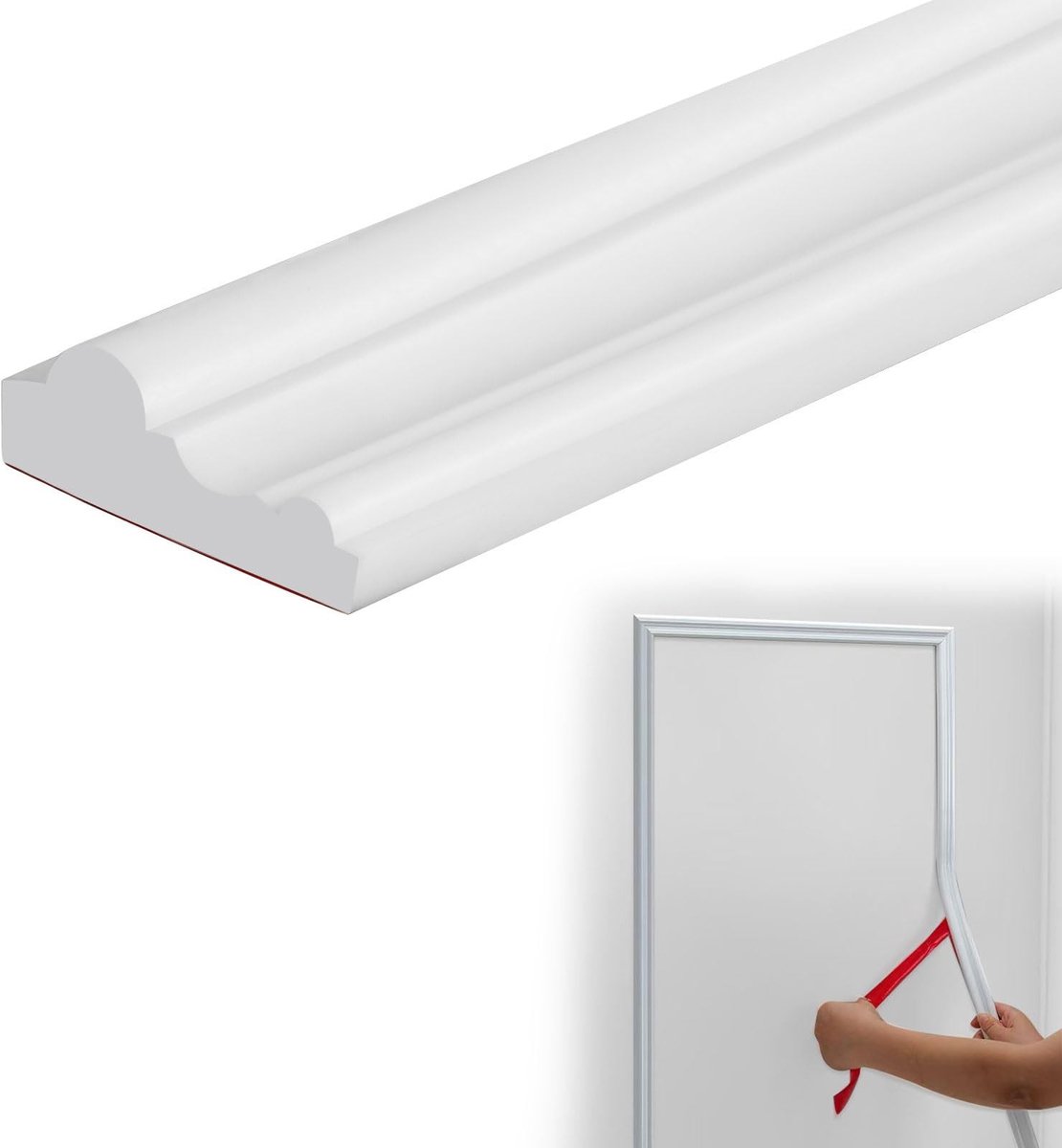 Omgoods - Zelfklevende TPE Wandlijst voor Decoratie en Muurbescherming