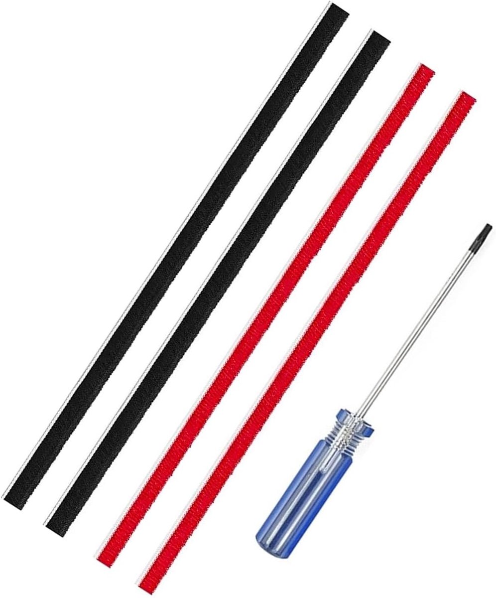 4 stuks vervangende rolborstel pluche strips voor Dyson V8, V10 stofzuiger, stofzuiger rollende borstel strips met schroevendraaier