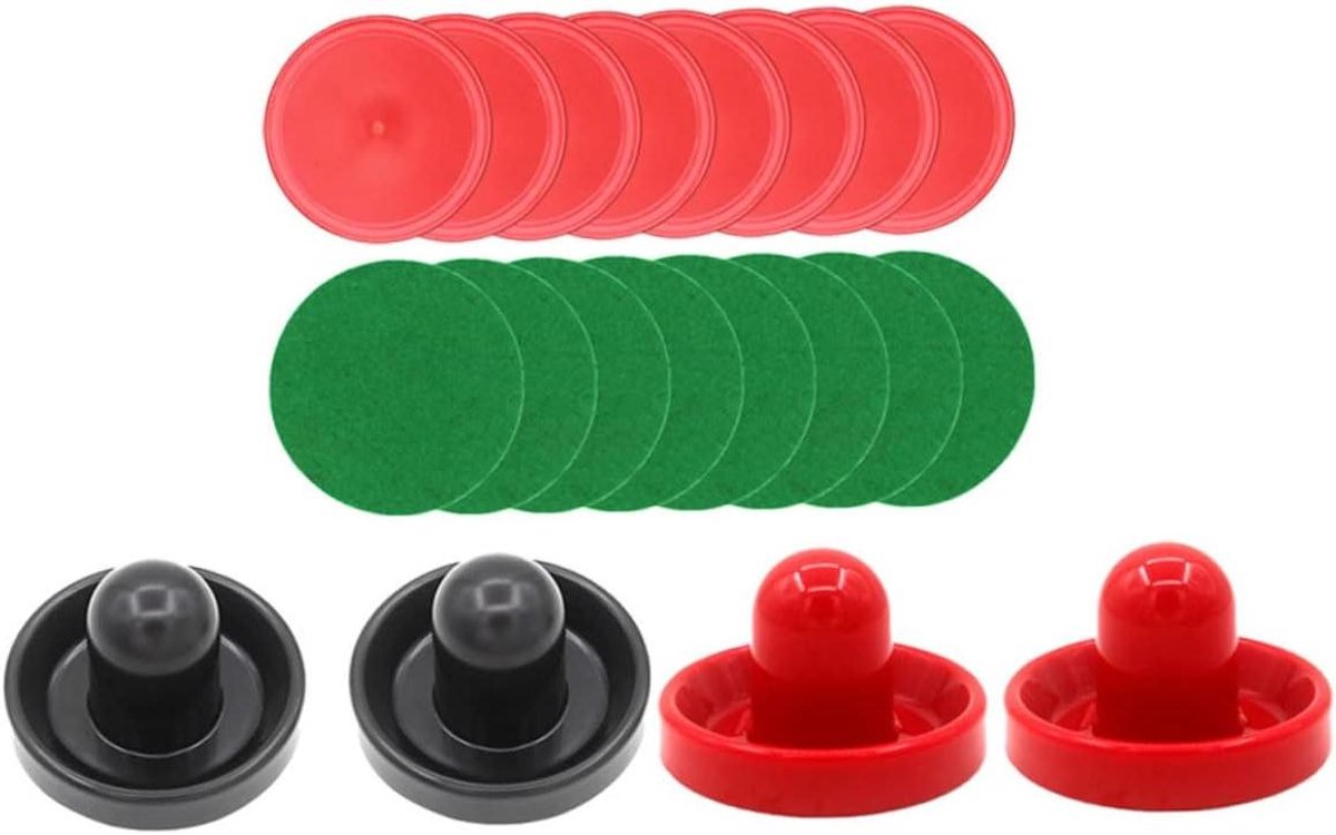Air Hockey Set - Pucks en Pushers - Tafelspel Spelen - Mini Tafel Ontworpen - 9.6 cm - Diverse kleuren