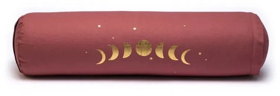 Sattva - Bolster rond Maanfasen bio katoen - Oud Roze van Sattva — afbeelding 3