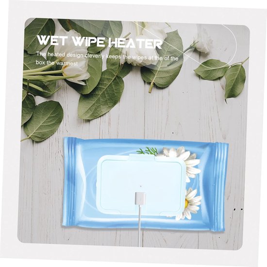 Babydoekjes Verwarmer - Draagbare Houder - Babyverzorging Thuis - Energiezuinig Verwarmen - 12 x 10 x 5 cm - Hemelsblauw — afbeelding 4