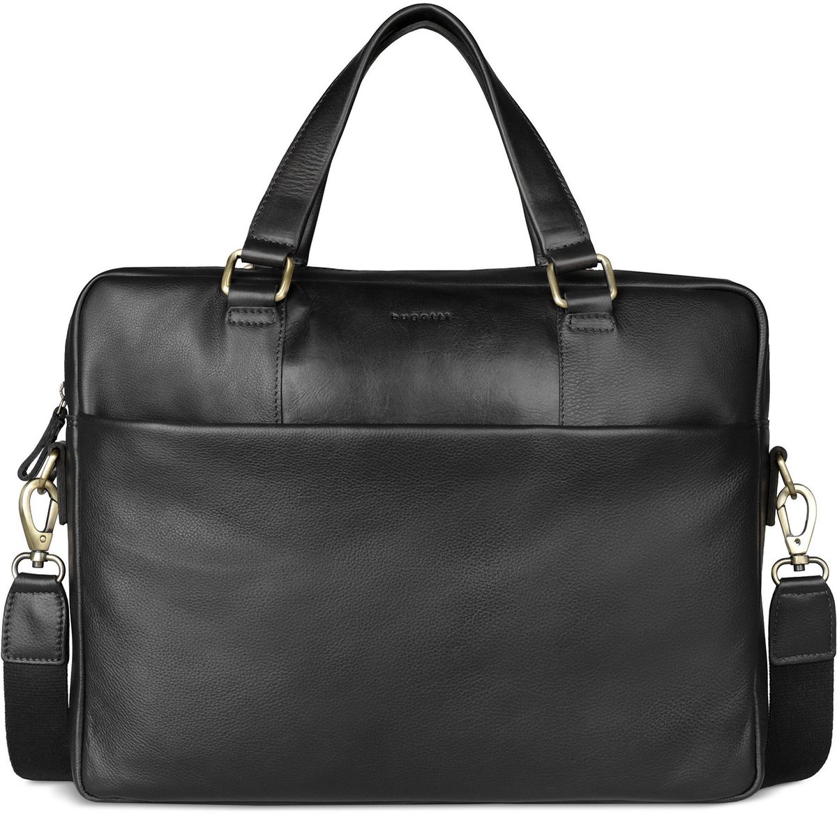 bugatti business tas laptoptas met laptopvak Ryan Briefcase Black zwart