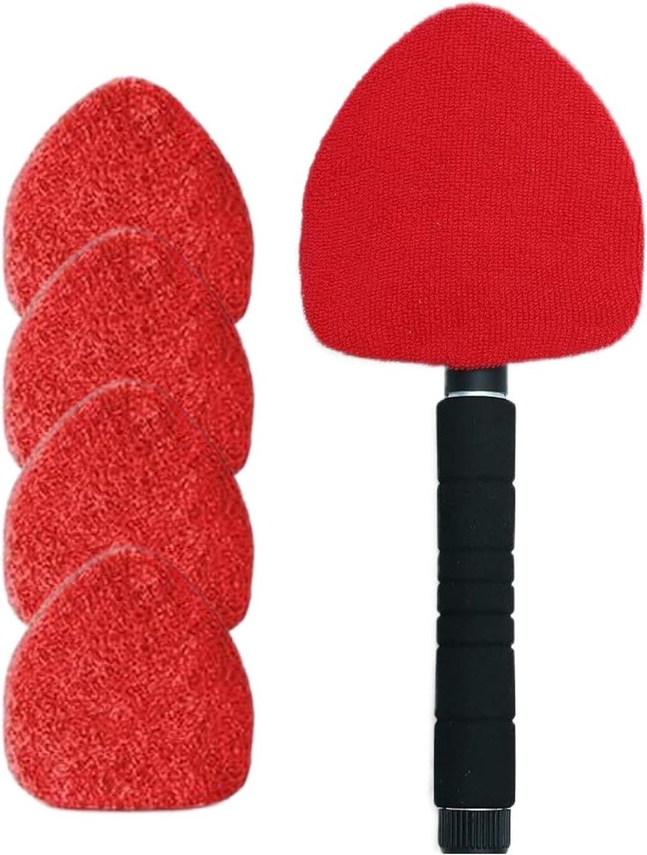 Ruitenreiniger - Schoonmaakgereedschap - Voertuigen Reinigen - Uitschuifbare Steel - 41-57 cm - Rood