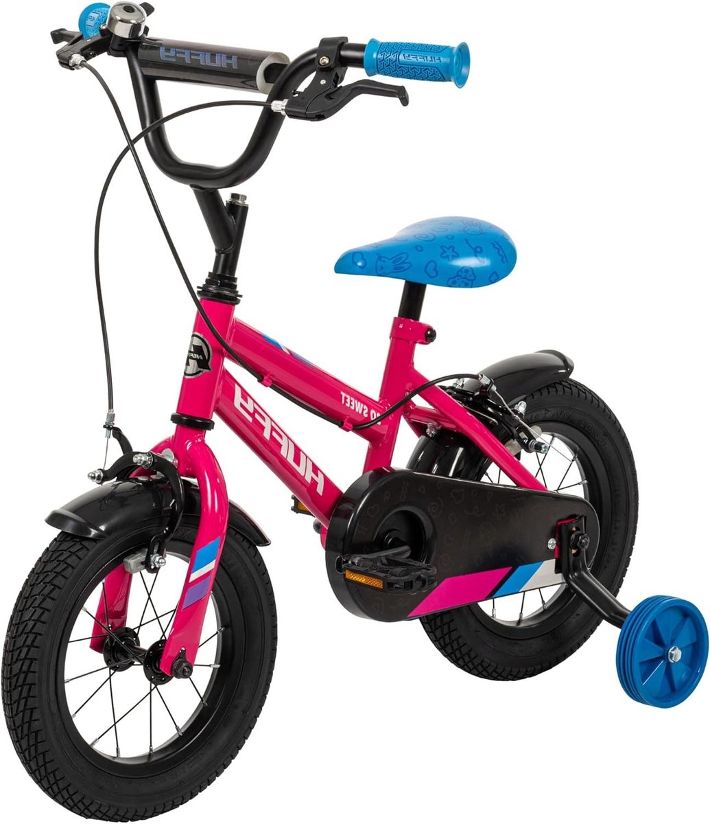 Kinderfiets - Meisjesfiets Fietsje - Leren Fietsen - Stevig Stalen Frame - 12 Inch Wielmaat - Roze