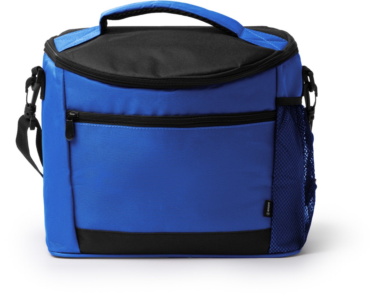 Koeltas 8 liter, RPET, Royal blue, voorvak en zijvak, model Ozark