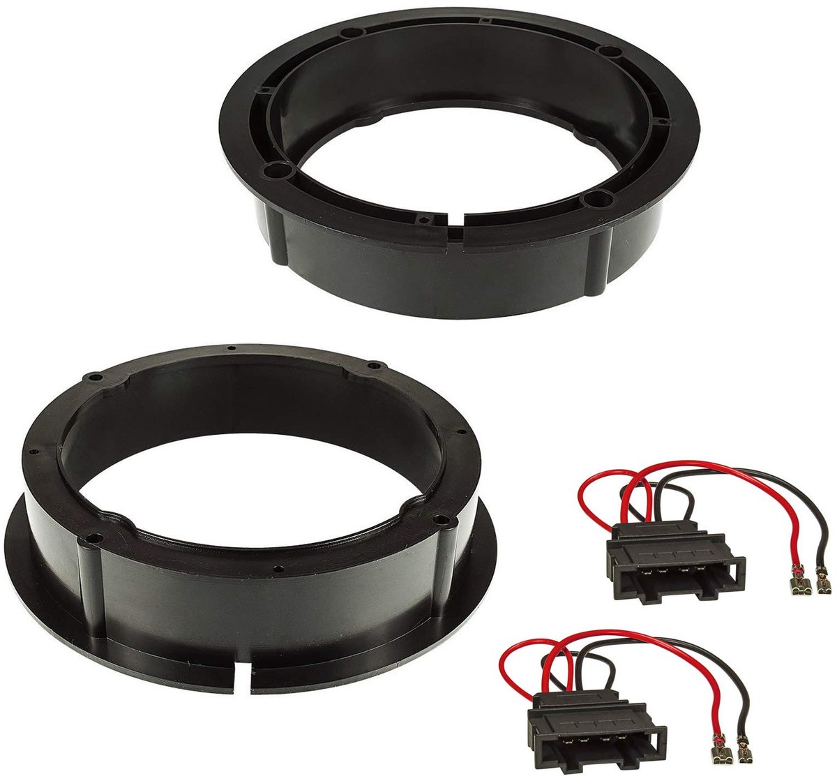 SnelShoppen - Luidsprekermontageset Luidsprekerframe 165 mm voor Volkswagen, Audi, Skoda, Seat - Perfecte Autoradio Adapter voor Duidelijke Geluidserv