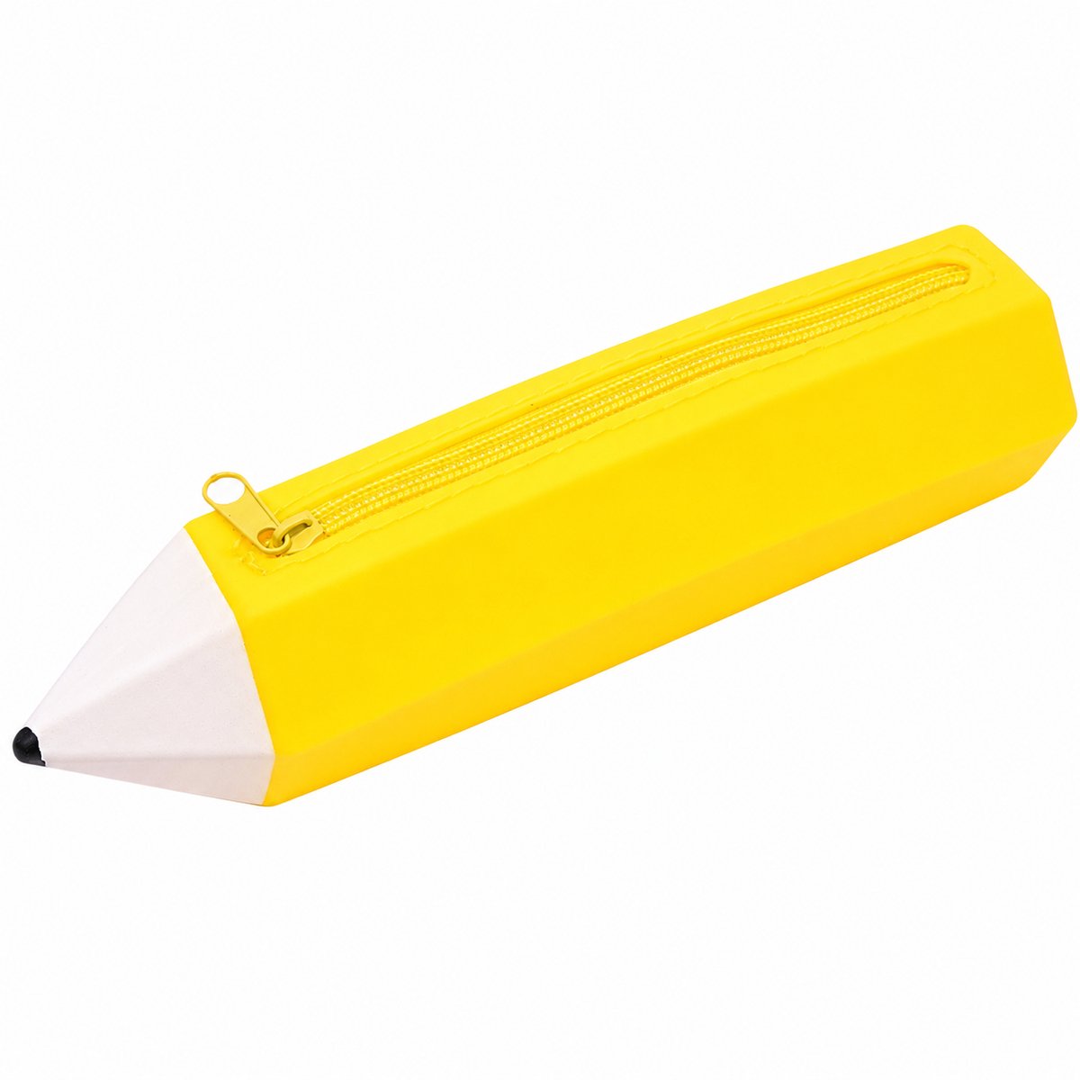 Bobypet - Siliconen Etui en Pennenzak - Zacht en Waterdicht - Creatieve Potloodvorm - Voor School, Kantoor en Reizen - Geel