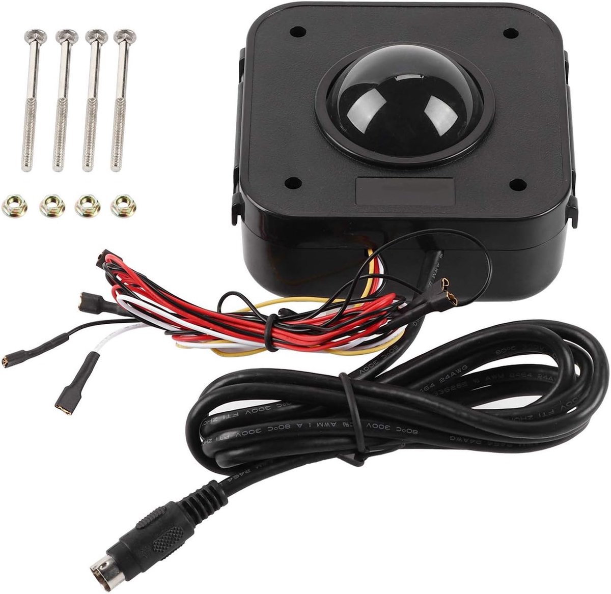 LED-Trackball-muis, Kunststof Bedrade 4,5 Cm Trackball-muis met Verlichting voor -gaming en Pc-gebruik