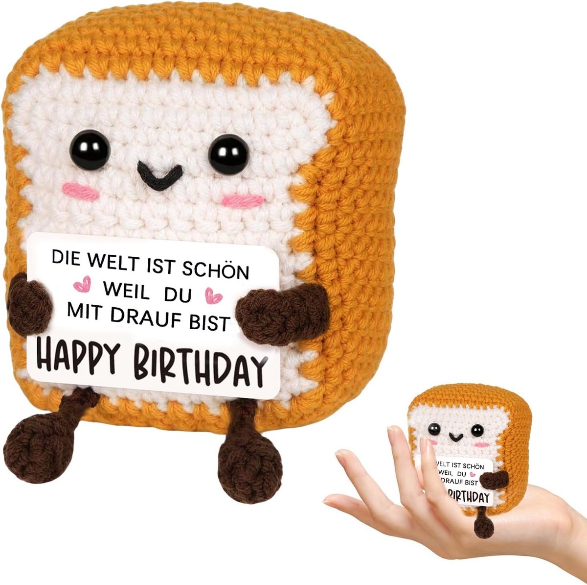 Positieve toastvorm, verjaardagscadeau voor vrouwen, positieve aardappelgeschenken, geluksbrenger, zakfiguren, cadeau voor vriendin, vrouw, moeder, verjaardag