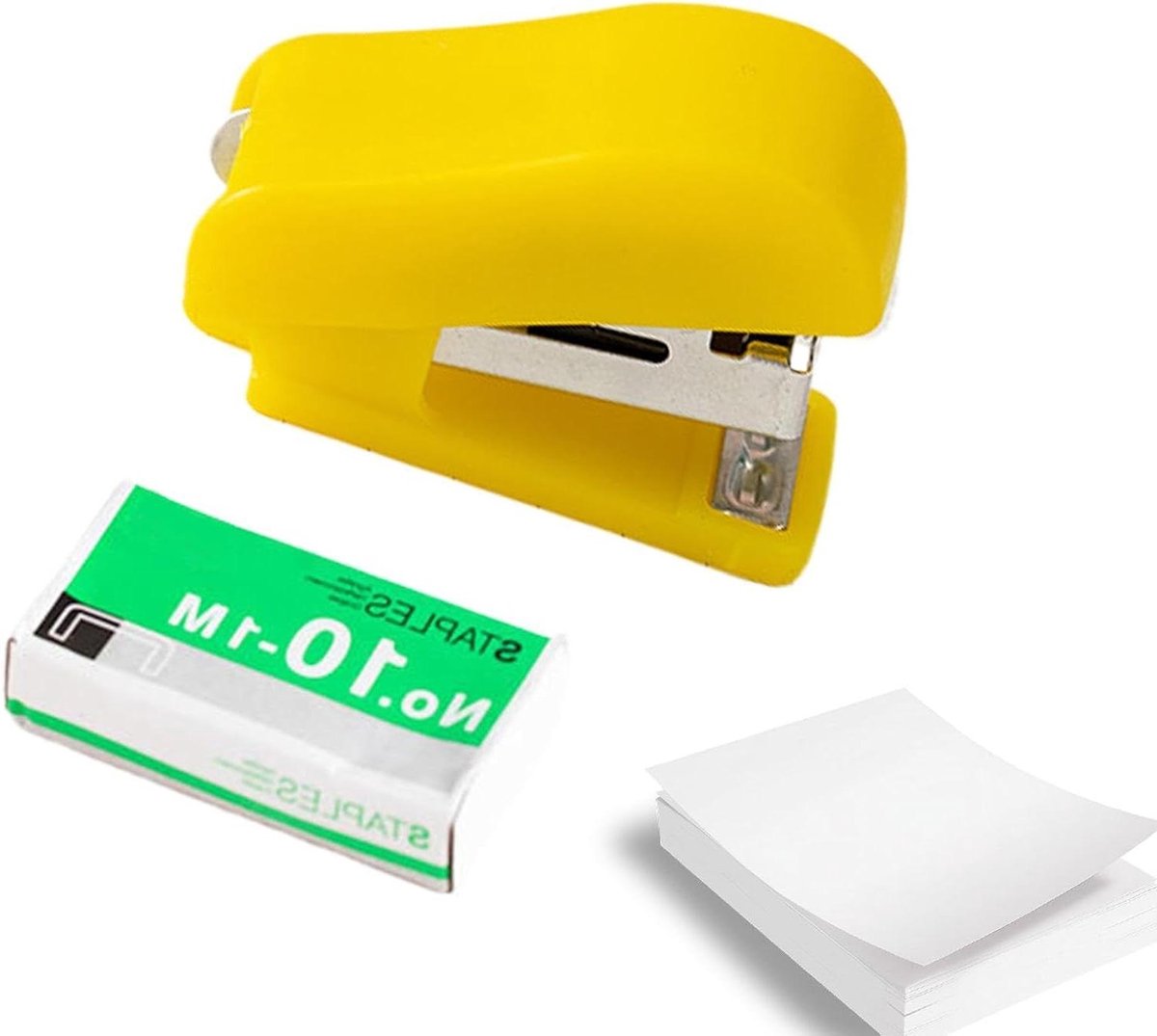 Mini Nietmachine - Draagbare Nietmachine - Papier Bind - Ruimtebesparend Ontwerp - 4 x 4 x 1.5 cm - Niet gespecificeerd