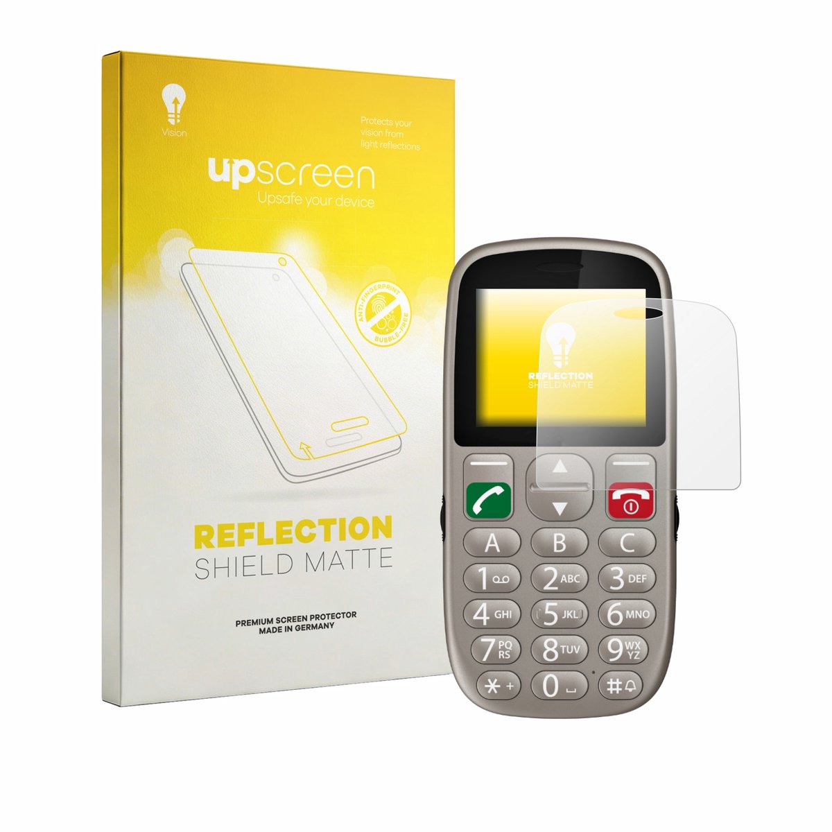 upscreen - Screenprotector voor Gigaset GL395 - Folie Beschermfolie anti glare matte