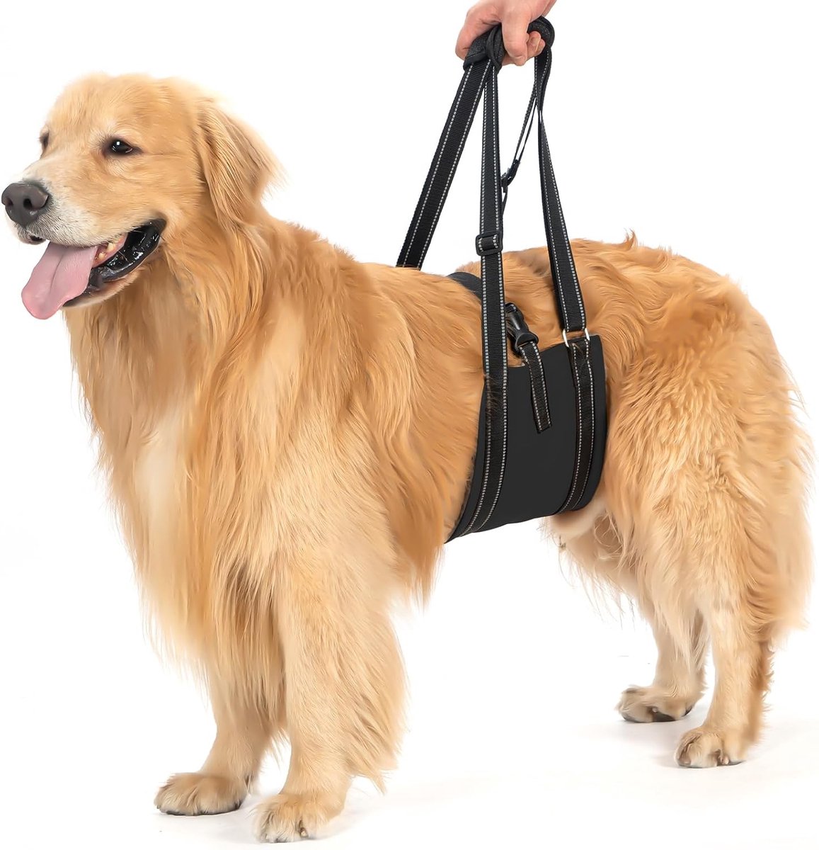 Hondenliftharnas - Hondendraagdoek voor grote honden, ondersteuning voor achterbeen, hefhulp met handvat en riemen voor heupdysplasie, hondenlifter ondersteuningsharnas voor oudere honden -