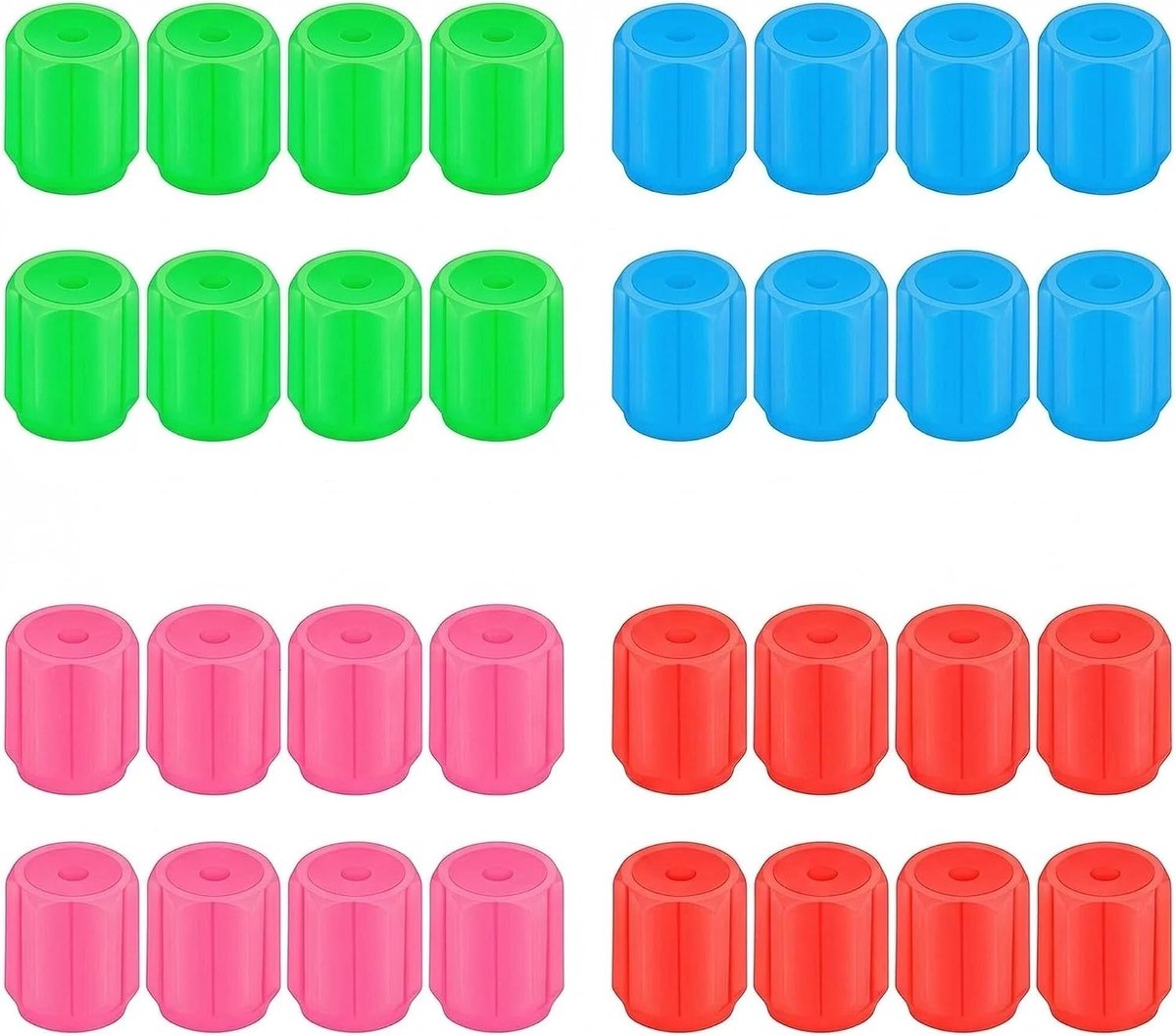 Ventieldoppen, fluorescerende bandventieldoppen, universele autoventieldoppen, geschikt voor auto's, motorfietsen, fietsen