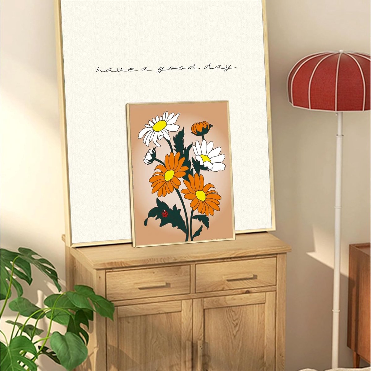 2 Pack 8x10 Voorgetekende Canvas Schilderij Kit Mooie Bloem Uitgerekt Canvas Schilderen voor Volwassenen DIY Schilderen en Sip Feestartikelen Outdoor Feesten Verjaardagscadeaus