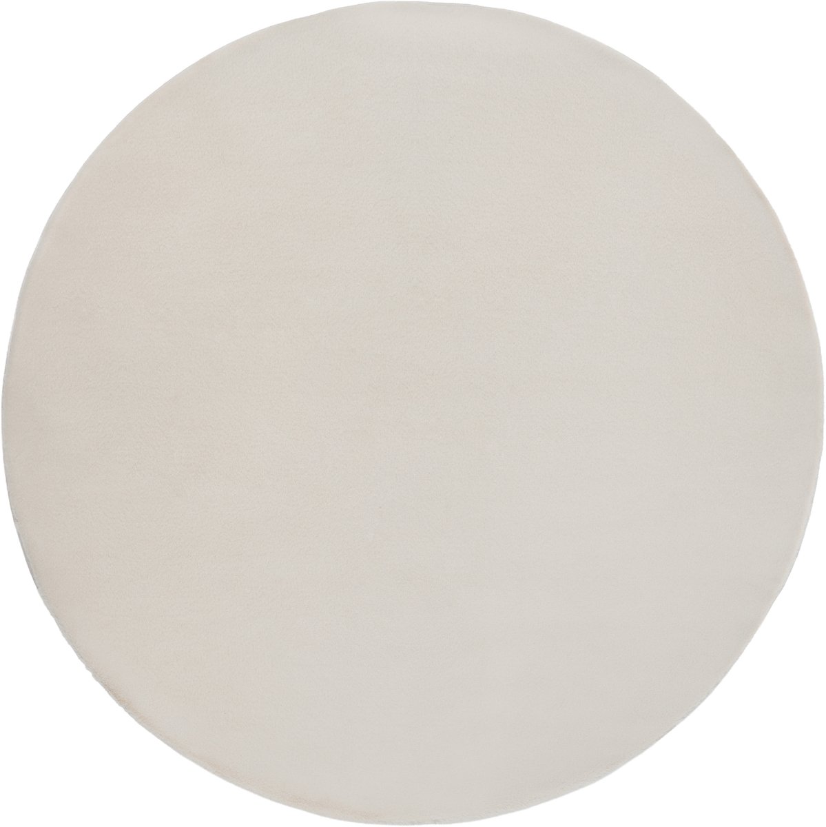 VANTIRA - Vloerkleed - Lichtbeige - ø 160 cm - Kunstbont