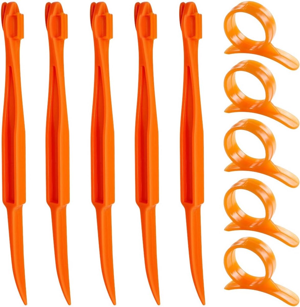 Sinaasappel Citrus Peelers, Set van 10 Plastic Fruit Citroen Schil