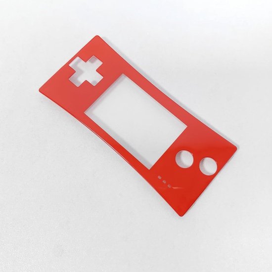 Voorzijde Schelp Voorplaat Voorste Behuizing Vervangende Bovenplaat voor Nintendo Game Boy Micro GBM-console (Felrood) van Nintendo — afbeelding 3