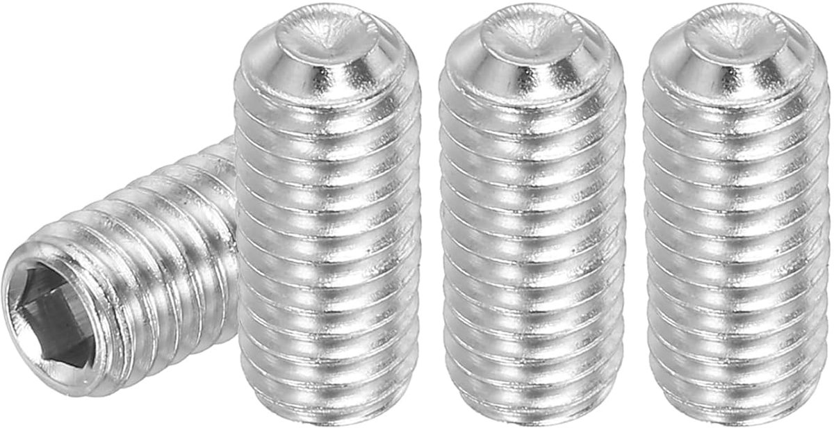 20 stuks stelschroeven M6 x 14mm, 304 roestvrij staal stelschroeven