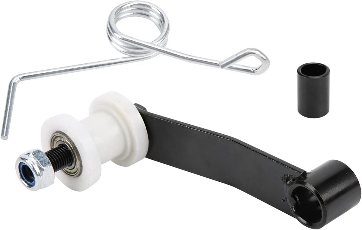 Kettingrolspanner W/Lente, Motorfiets Kettingspanner Spanner Gids voor ATV Go Kart 420 428 530 Keten