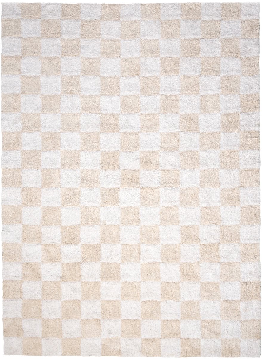 Fraai Retro vloerkleed - Gambit Creme/Wit - 160x230cm