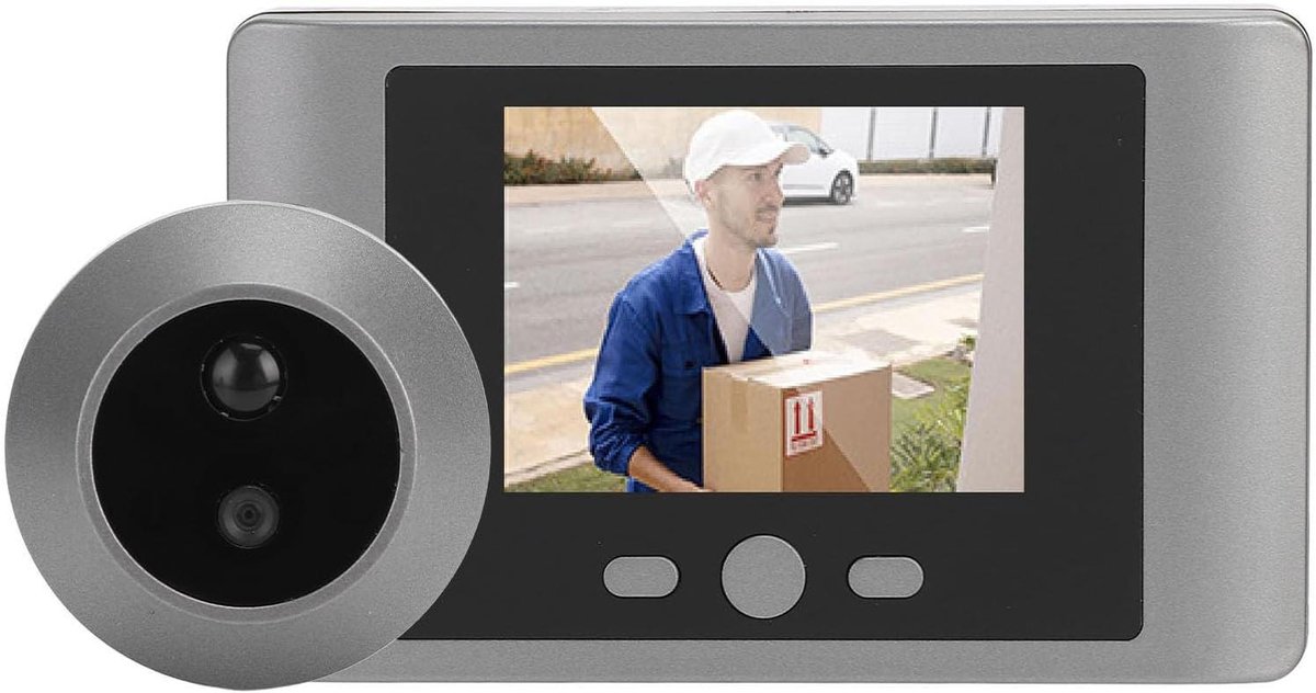 Deurcamera Digitaal - Spionnetje Camera - Veiligheid Thuis - Bewegingsdetectie Nachtzicht - 2.8 Inch Scherm - Zwart