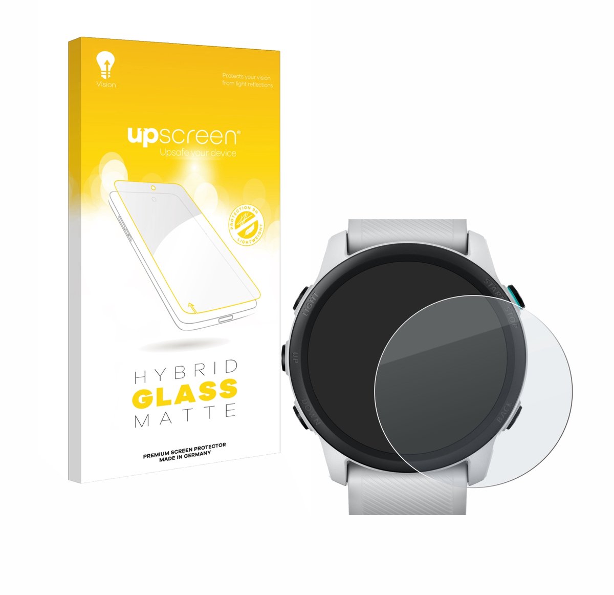 upscreen - Screenprotector voor Garmin Forerunner 745 - Folie Beschermfolie Beschermglas matte