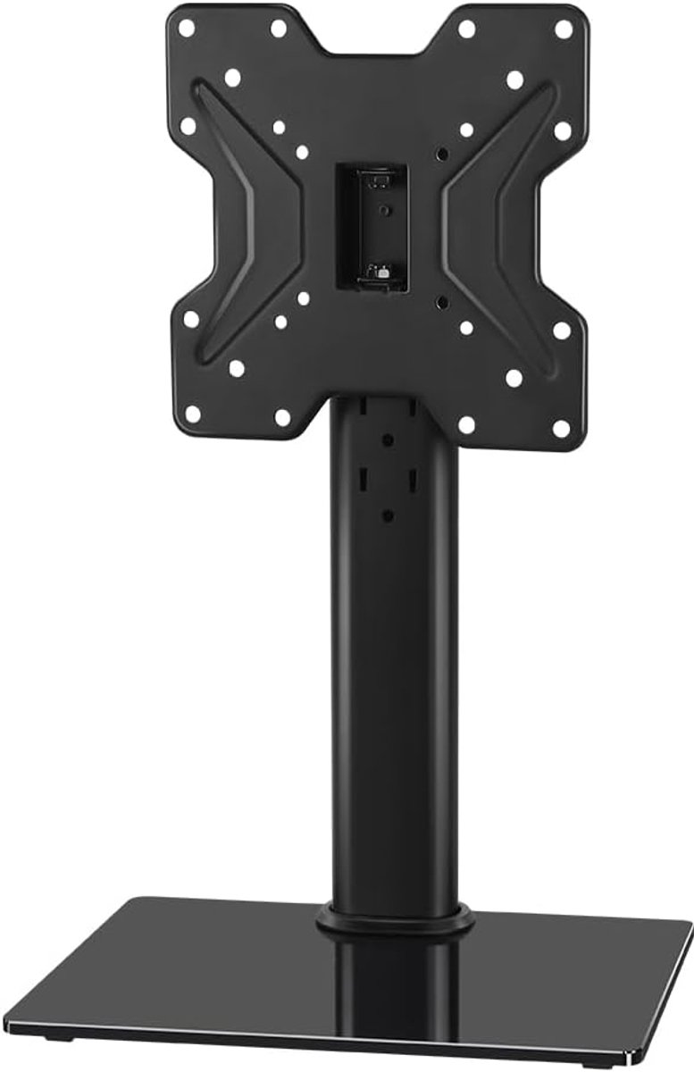 SnelShoppen - Universele TV Stand voor 13 tot 43 inch LED TV - Tafelstandaard met Swivel, Hoogte Verstelbaar tot 35 kg - Kabelbeheer en Veiligheid