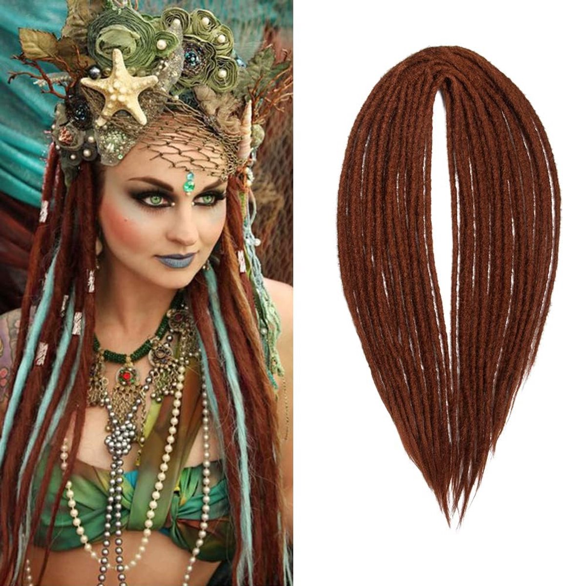 20 Inch 10 Strengen/Pak Synthetische Double Ended Dreadlocks