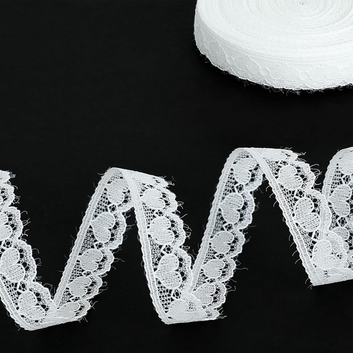 Weiß, 20 Yards (18.2 m) Lace Borte für Nähen, Diy Hochzeit, Trim