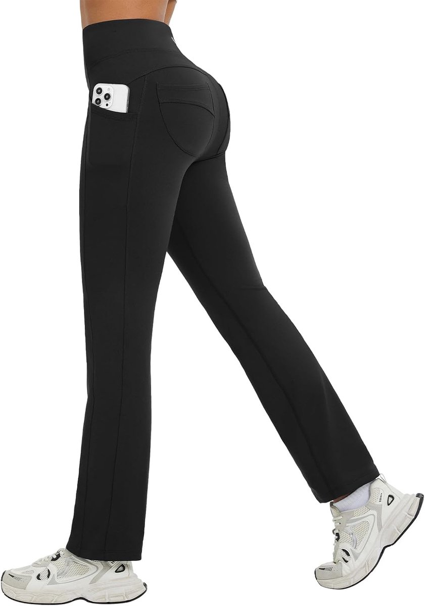 Joggingbroek voor dames, waterdichte sportbroek met zakken, hoge