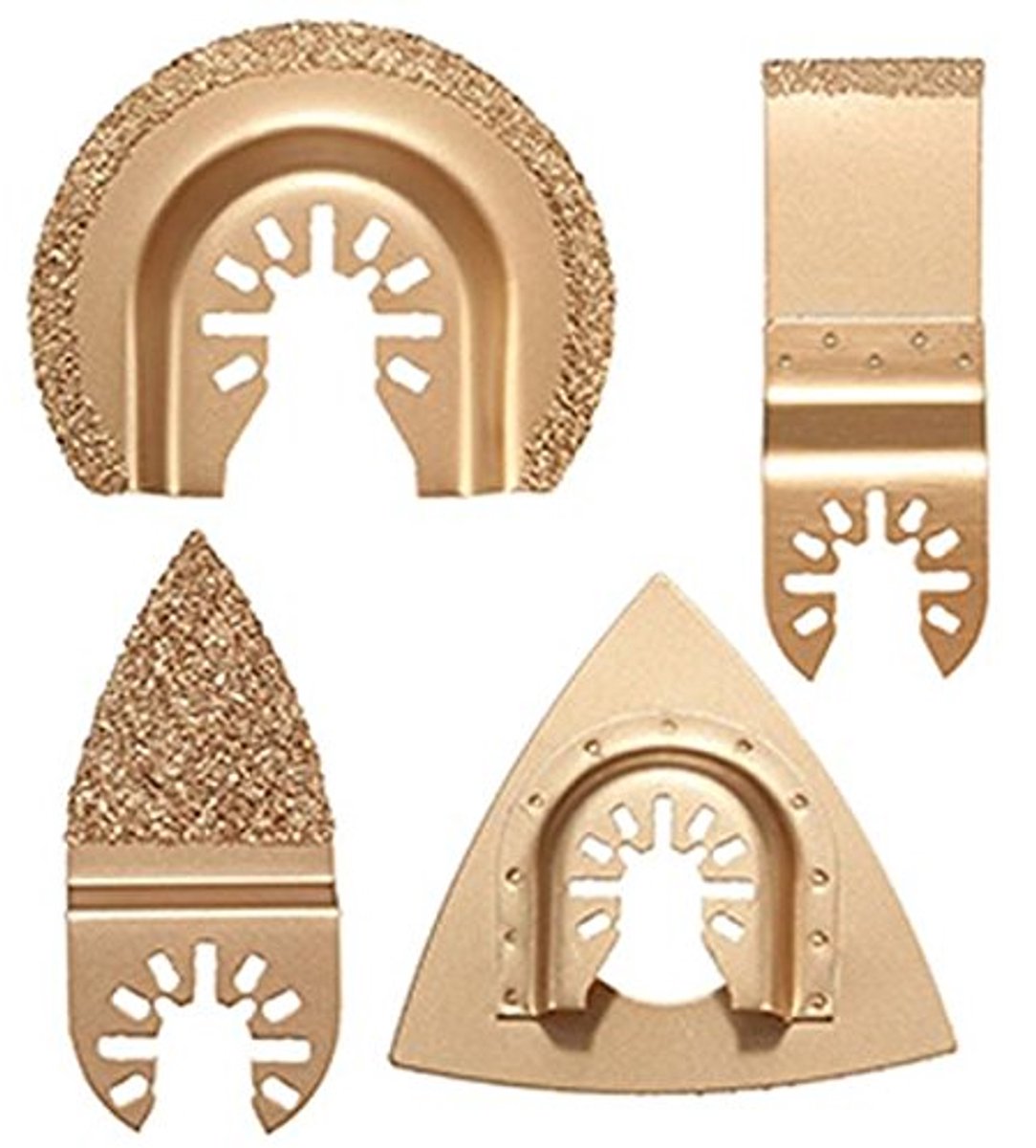 4 stuks hardmetalen groutmessen set oscillerende multitool zaagbladen voor Stanley Black Decker Bosch