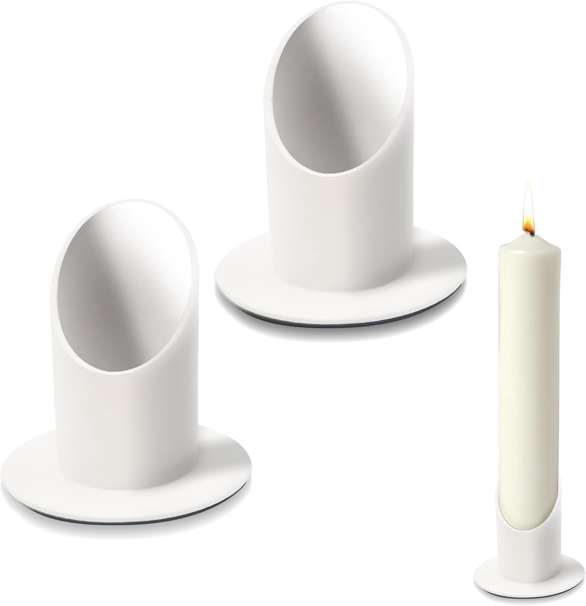 2 stuks kandelaars communiekaars, 4 cm, communiekaarsenstandaard