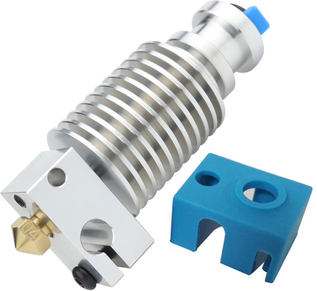 J-kop, alle metalen hotend titanium koper, bimetaal heatbreak messing mondstuk, 0,4 mm, compatibel met Voron 2.4 of Trident Prusa i3 MK3 MK3S MK2S 3D-printeraccessoires