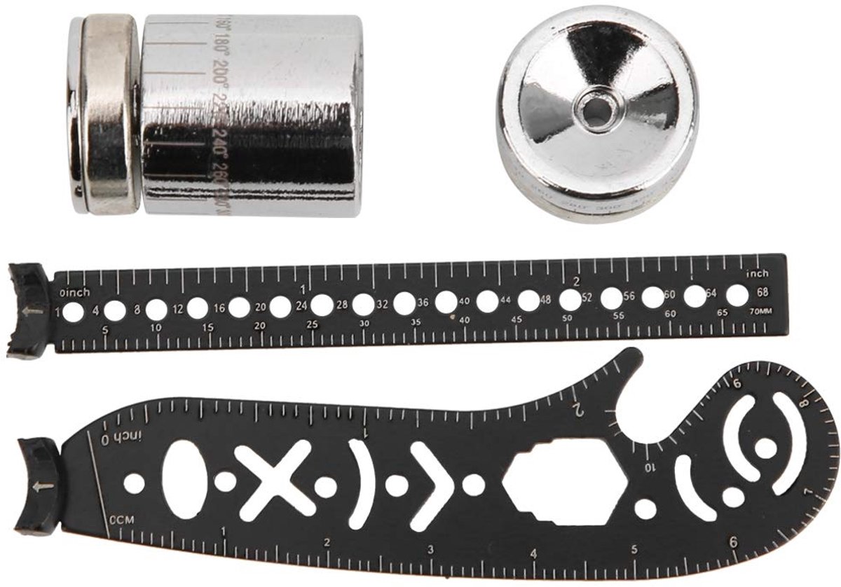 Tekenliniaal, Black Iron Multifunctioneel Tekenliniaal Gereedschap