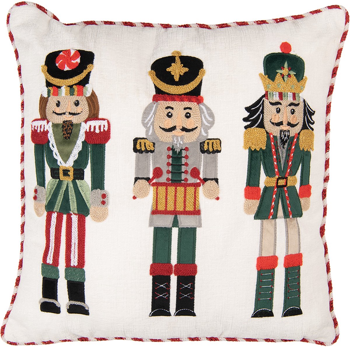 Clayre & Eef Sierkussen 40x40 cm Beige Polyester