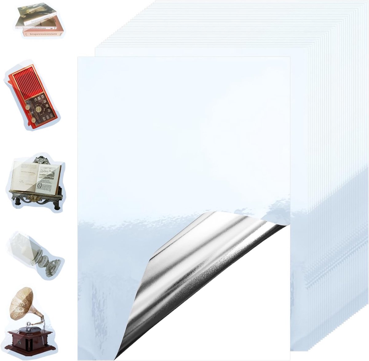 papier, zelfklevend, 30 stuks, A4, inkjet Holografische stickers