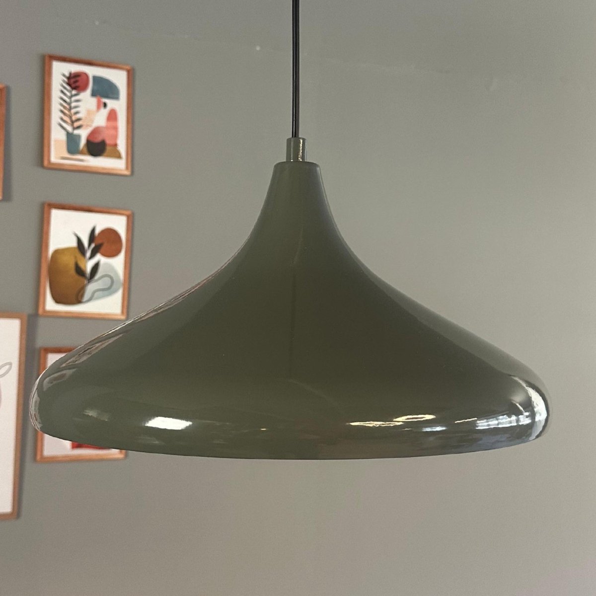Bamyum Champion hanglamp, industriële Modern stijl, Ø41 cm, antraciet metalen lamp