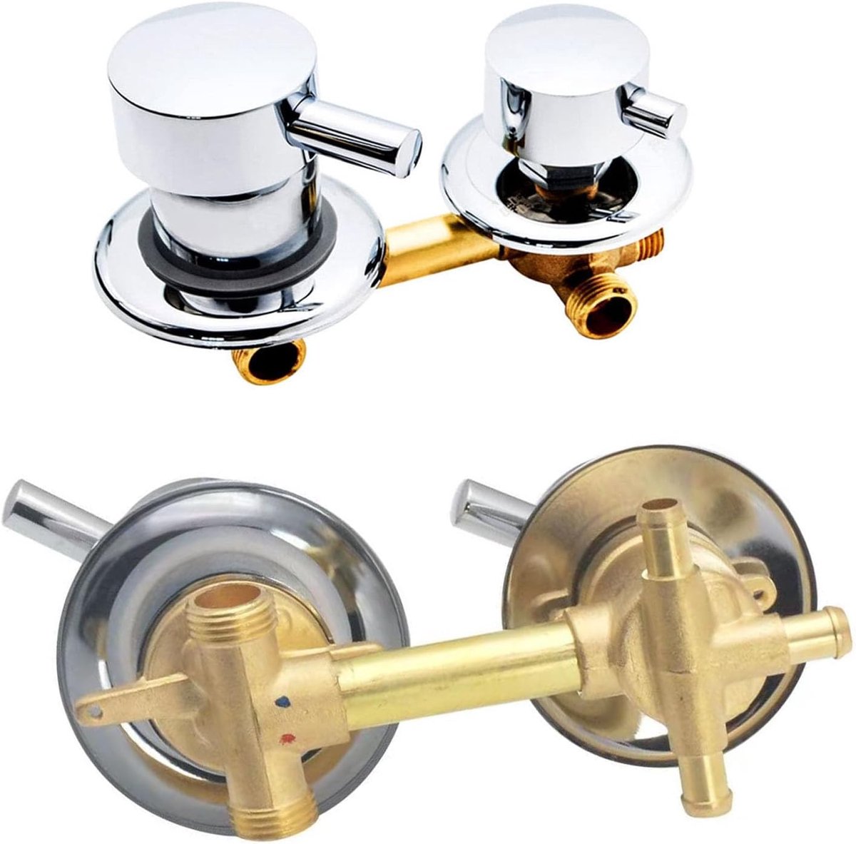 Douchekranen, messing, badkranen, afstand 9 cm/10 cm/12,5 cm/14,5 cm