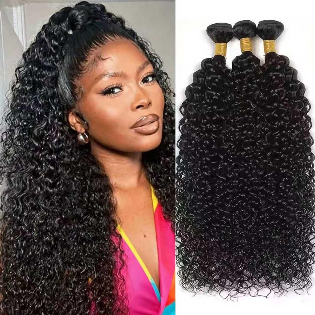Curly Human Hair Bundles Menselijk Krullend Haar Maagdelijk Haar