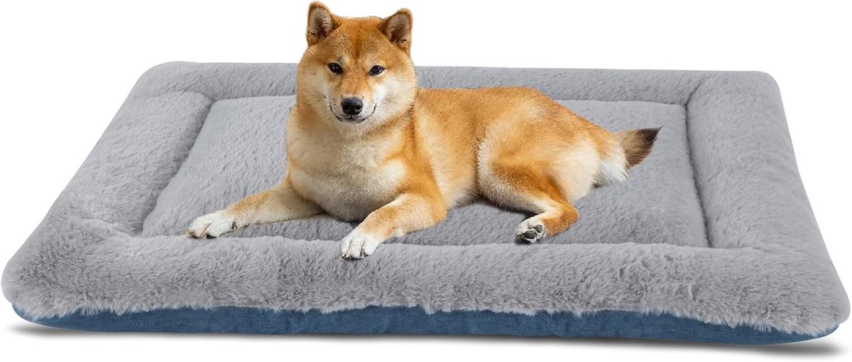 Hondenbed Mat, Tweevoudig Gebruik Wasbare Kussen, Zachte Pluche