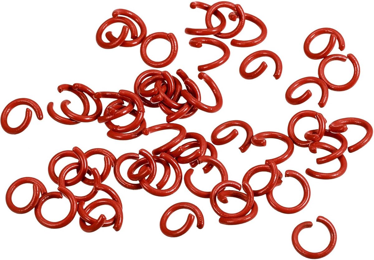 Open springring, 8 mm, gekleurde ringverbinders voor het maken van
