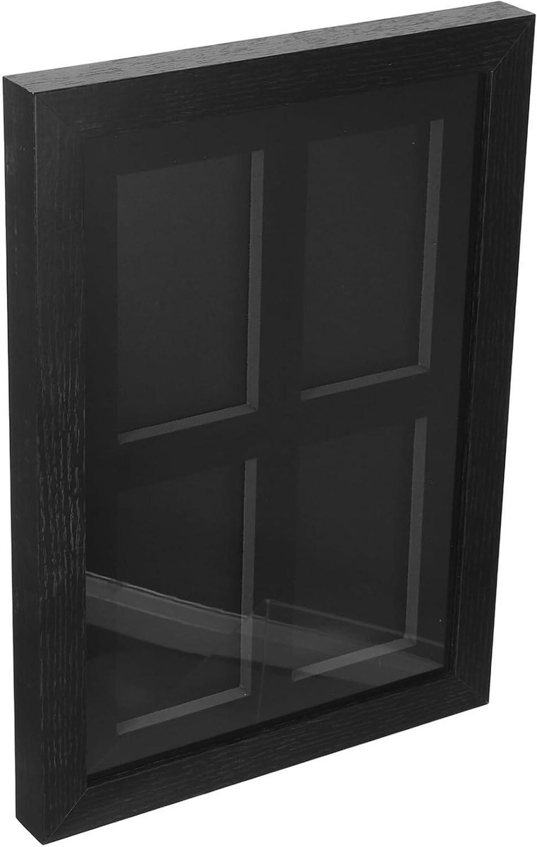Kaarten Display Frame - Wandhouder Ruilkaarten - Verzameling Tonen - Ruimtebesparend Wanddesign - 39 x 28 x 3 cm - Zwart