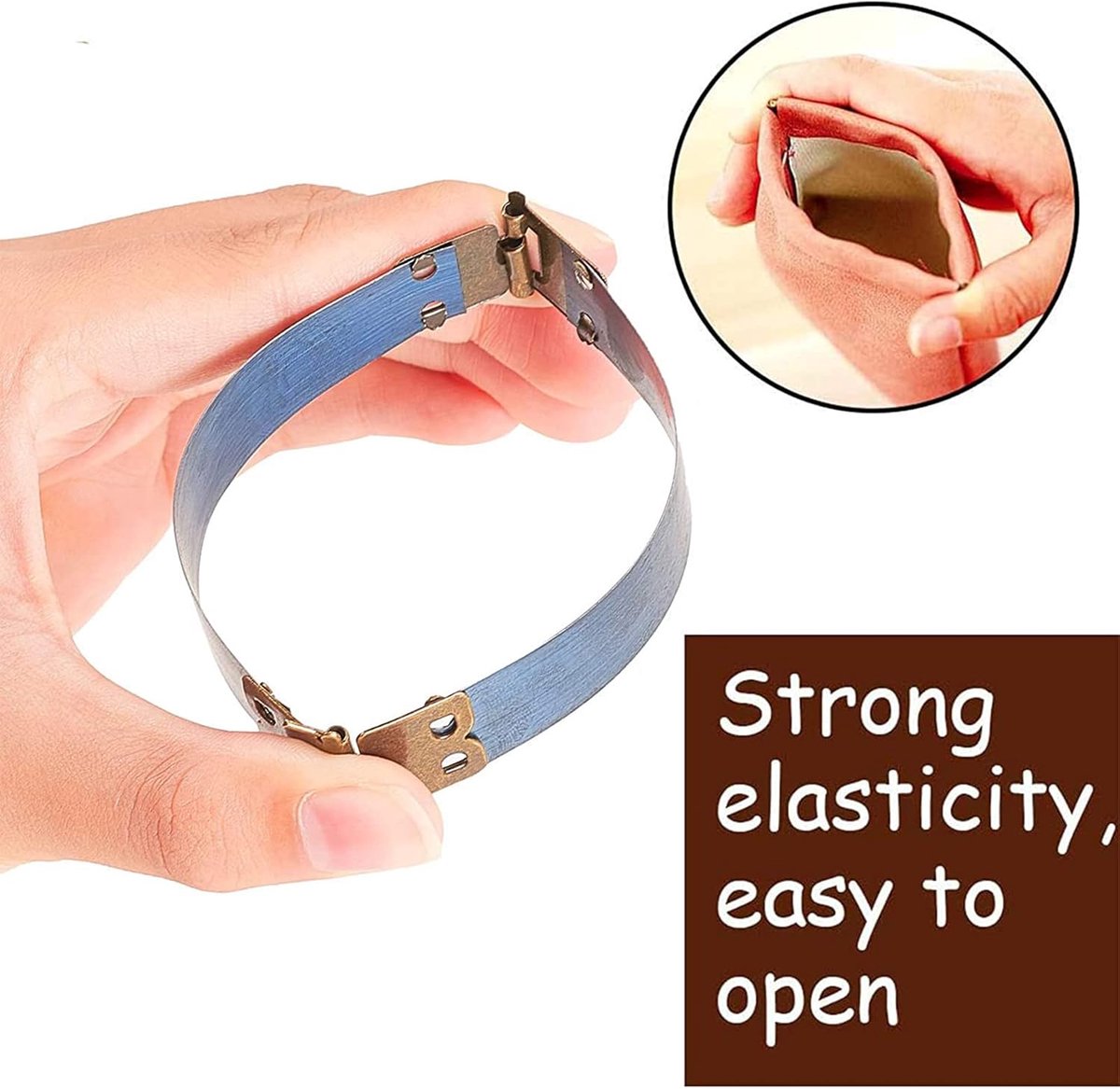 kussluiting, veerclip, flex zaksluitingen, metalen interne flex