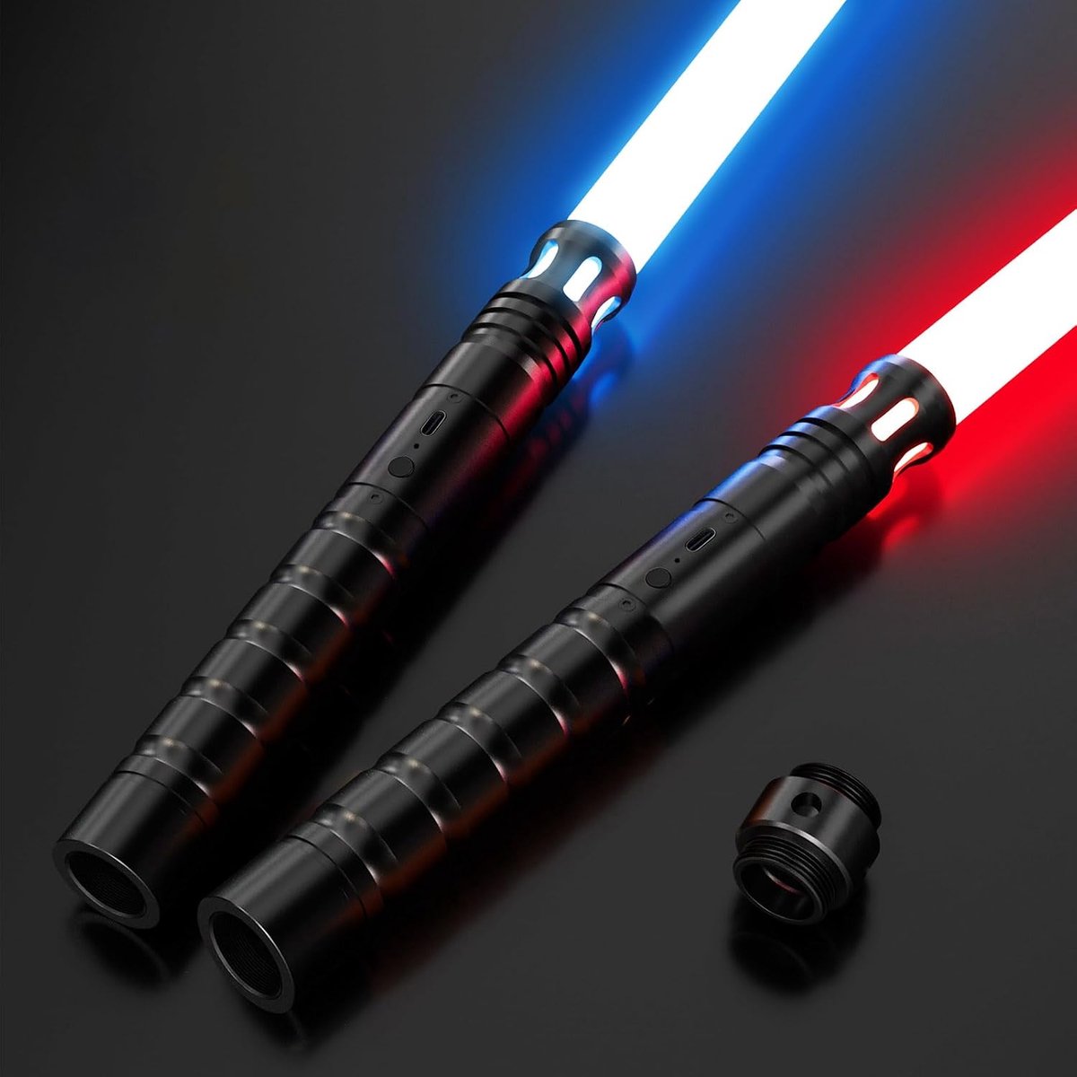 kinderen, Lightsaber met Rgb 15 Kleuren, Dubbele Lichtzwaard met 4