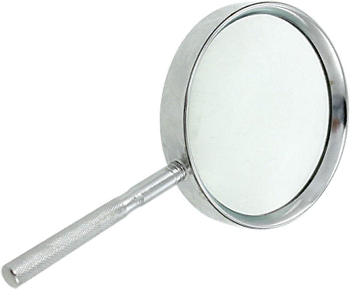 1 stuks vergrootglas, draagbaar vergrootglas van metaal, glas, ideaal